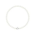PERLINEA Bracelet Perles de Culture 4-5 mm Blanches Naturelles