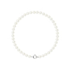 PERLINEA Bracelet Perles de Culture 4-5 mm Blanches Naturelles