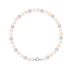 PERLINEA Bracelet Perles de Culture Ronde 5-6 mm Multicolores