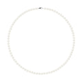 PERLINEA Collier Perles de Culture Ronde 5-6 mm Blanches - Argent 925 Millièmes