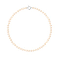 PERLINEA Collier Perles de Culture Ronde 6-7  mm Roses