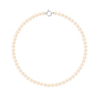 PERLINEA Collier Perles de Culture Ronde 6-7  mm Roses