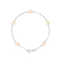 PERLINEA Bracelet Perles de Culture 6-7 mm Roses - Argent 925 Millièmes