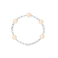 PERLINEA Bracelet Perles de Culture Diamètre 9-10 mm Roses - Argent 925 Millièmes