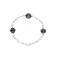 PERLINEA Bracelet Perles de Culture de Tahiti Diamètre 9-10 mm - Argent 925 Millièmes