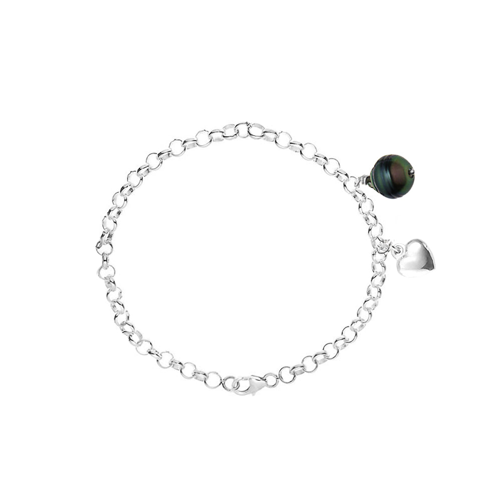 PERLINEA Bracelet Perle de Culture de Tahiti Diamètre 9-10 mm