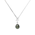 PERLINEA Collier Perle de Culture de Tahiti 8-9 mm - Argent 925 Millièmes