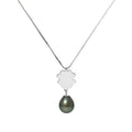 PERLINEA Collier Perle de Culture de Tahiti 8-9 mm - Argent 925 Millièmes