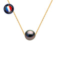 PERLINEA Collier Perles de Culture de Tahiti Diamètre 8-9 mm - Or Jaune