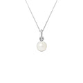 PERLINEA Collier Perle de Culture d'Eau Douce- Diamètre 6-7  mm  Blanche - Argent 925 Millièmes