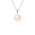PERLINEA Collier Perle de Culture d'Eau Douce Diamètre 9-10 mm Rose - Argent 925 Millièmes