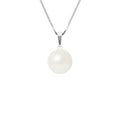 PERLINEA Collier Perle de Culture d'Eau Douce Diamètre 9-10 mm Blanche - Argent 925 Millièmes