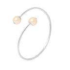 PERLINEA Bracelet Perles de Culture d'Eau Douce Diamètre 9-10 mm Roses - Argent 925 Millièmes