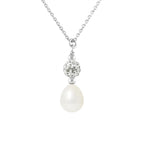 PERLINEA Collier Perle de Culture d'Eau Douce Diamètre 8-9 mm Blanche - Argent 925 Millièmes
