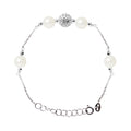 PERLINEA Bracelet Perles de Culture d'Eau Douce Diamètre 6-7 mm Blanches - Argent 925 Millièmes