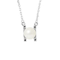 PERLINEA Collier Perle de Culture d'Eau Douce Ronde 7-8 mm Blanche - Argent 925 Millièmes