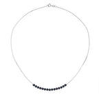 PERLINEA Collier Perles de culture Diamètre 3-4 mm Black Tahiti Bijou - Or Blanc