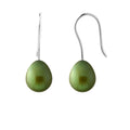 PERLINEA Boucles d'Oreilles Perles de Culture Diamètre 7-8 mm Vert Intense - Or Blanc